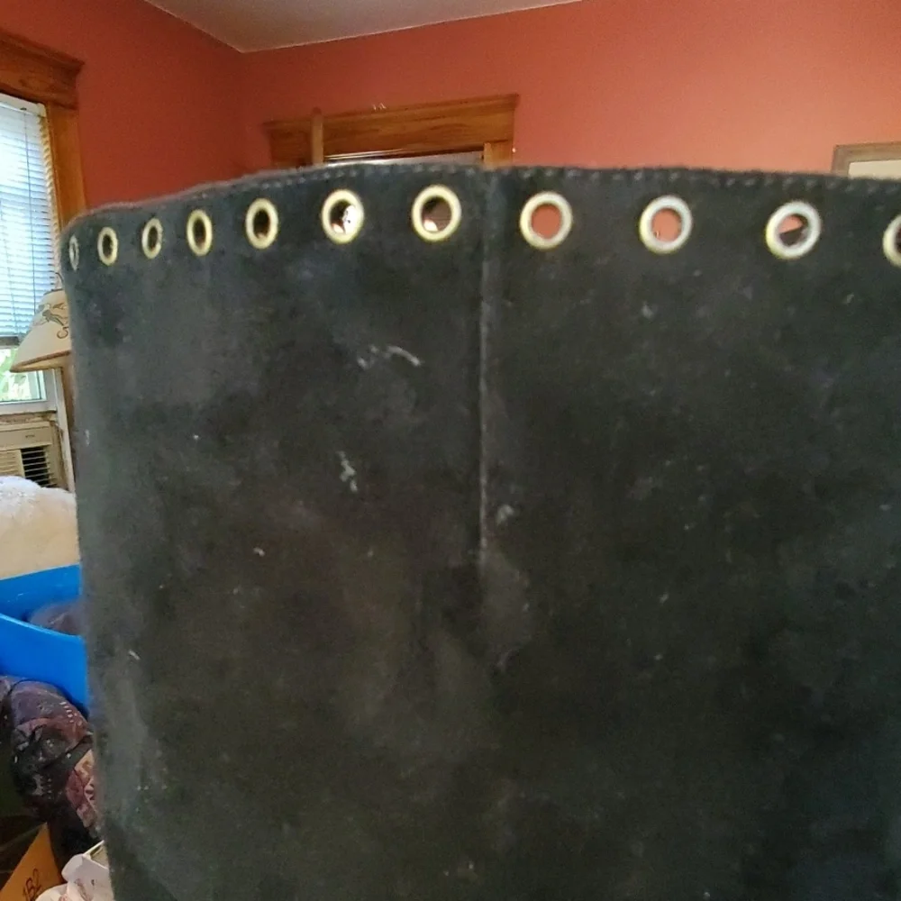 Johnny Was like | EMBROIDERED *REAL* SUEDE BOOTS | 9 | Black | 4" Heel | VINTAGE - Picture 5 of 8